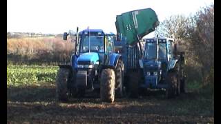 Ford 7810 and TM 155 lifting beet [upl. by Milo]