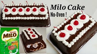 NoOven MILO CAKE  DIY MILO CAKE  How to Make Milo Cake at Home [upl. by Conlee39]