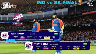 Final 🏆 India vs South Africa T20 WC 2024  IND vs SA T20 World Cup Final Match  RC24 [upl. by Yeargain]