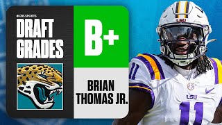 2024 NFL Draft Grades Jaguars select Brian Thomas Jr No 23 Overall  CBS Sports [upl. by Anirbes]