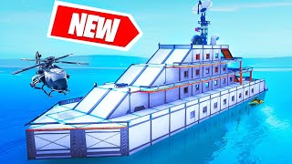 NEW YACHT Build CHALLENGE Fortnite Creative [upl. by Kurzawa455]