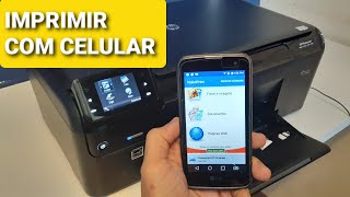 Como imprimir com celular usando a impressora HP com wifi HP Photosmart D110 Printer HP [upl. by Oler465]