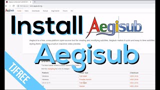 Aegisub How to Download and Install on Windows 10 [upl. by Madelena]