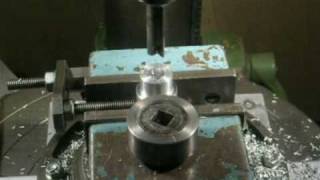 square hole drilling on a drill press [upl. by Gannes]