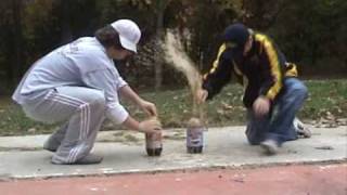 Diet Coke vs Diet Pepsi Mentos Experiment [upl. by Vachil]