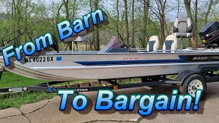 From Barn to Bargain Bass Tracker Pro 17 [upl. by Semyaj]