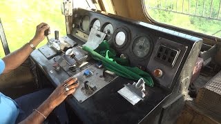 IRFCA Dibrugarh Rajdhani Express locomotive Cab Ride Inside WDP4B quotGT46PACequot Locomotive [upl. by Norak257]