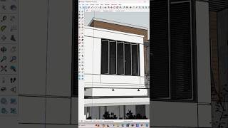 ✅Advance Modeling design “Louvered window” in SketchUp with 1001 bit tool cad new viral [upl. by Collier]