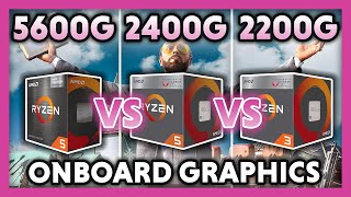 AMD Ryzen 5600g vs 2400g vs 2200g Benchmark [upl. by Akinas]