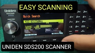 UNIDEN SDS200  Use as a BASIC Scanner [upl. by Nwahsek]