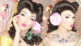 Belle as a PinUp Girl  Costume Makeup 2015 [upl. by Chrisse]