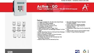 Active GD Two Trigger GSM Auto Dialer  English [upl. by Gratiana]