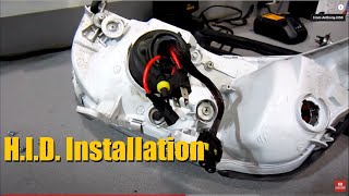 How To Install HID  High Intensity Discharge Lights Guide 1996 Civic  AnthonyJ350 [upl. by Areek]