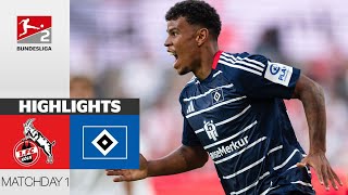 HSV  1 FC Köln  21  2 Bundesliga 202425 Highlights [upl. by Grekin415]