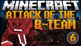 Minecraft DINO CAGE BREAKOUT Attack of the BTeam Modded Survival 6  JeromeASF [upl. by Armington]