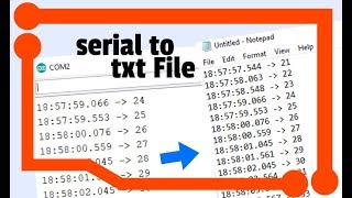 how to save Arduino Serial data to TXT file [upl. by Gardie596]