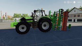 FS 19  DEUTZ FAHR 7250 TTV BEST SOUND ENGINE [upl. by Moreno]