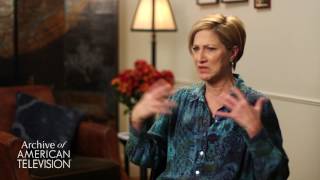 Edie Falco on filming the fight scene in quotThe Sopranosquot season 4 finale  EMMYTVLEGENDSORG [upl. by Itirahc]