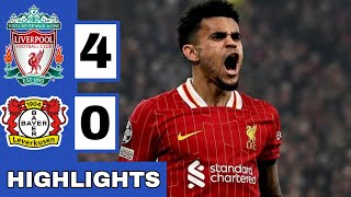 🔴Liverpool vs Bayer Leverkusen 40 Extended HIGHLIGHTS  UEFA Champions League [upl. by Aleacem]