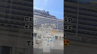 Norwegian Viva cruise ship is in Gruz 🛳️ so beautiful and so big 😍 cruiseship norwegian croatia [upl. by Nevins411]