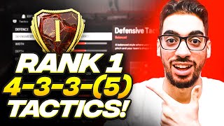 THE BEST RANK 1 META 4335 FORMATION amp CUSTOM TACTICS FOR EAFC 24 ULTIMATE TEAM [upl. by Onairotciv]