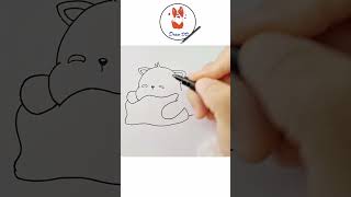 How to Draw Cute Cat Easy  Cat draw amp coloring  Cartoon character drawing artforkidshub kiddraws [upl. by Prosser66]