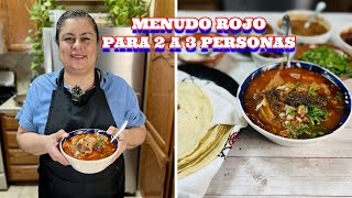 MENUDO ROJO PARA 2 A 3 PERSONAS TE EXPLICO PASO A PASO COMO HACERLO [upl. by Michigan]