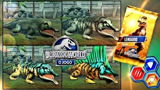 Evoluindo Prionosuchus do Nível 1 ao 40  Pack Lendário  Jurassic World O Jogo [upl. by Anayk196]