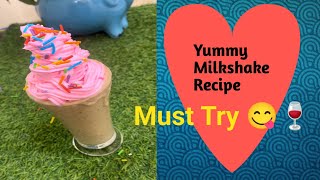 Cafe Style Milkshake Recipe  Dry Fruits Milkshake Kaise Banate Hain  Milkshake Recipe [upl. by Attikram269]