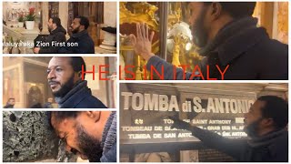 FINALY PROPHET EBUKA OBI IN ITALY AS HE VISITED THE TOMB OF HIS PASTRON SAINST ANTTHONY OF PADUA [upl. by Ahsitaf229]