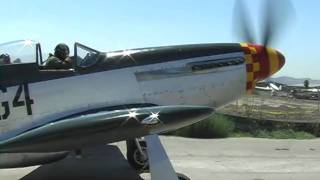 Rough P51 Mustang Startup  Third Trys a Charm [upl. by Ver]