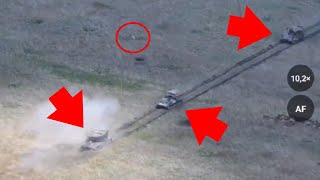 Amazing Video Three Javelin Missile Hit One Tank And Two Armored Vehicles [upl. by Nissy]