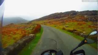 Irish Motorbike Routes  Irelands South West Coast  Cork Kerry Mountains [upl. by Oiramad457]