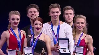 2017 Russian Nationals  Ice Dance medal award ceremony [upl. by Reniti998]