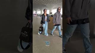 Prateik Babbar and his wife making an elegant airport appearance together 😍❤️ [upl. by Merril]