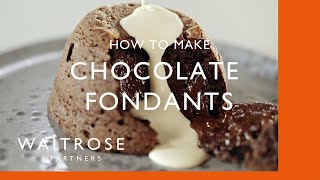 How To Make Chocolate Fondants  Cookery School  Waitrose [upl. by Asseral]