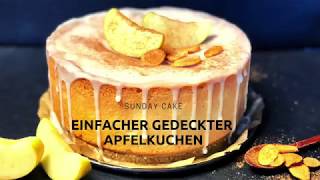 einfacher gedeckter Apfelkuchen [upl. by Adikam]