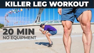 20 MIN LOWER BODY  Isometric Hell  Killer Quad Workout [upl. by Karina]