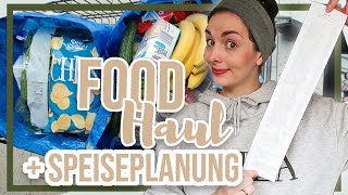 Wocheneinkauf für 3köpfige Familie  mit Speiseplanung  Food Haul deutsch [upl. by Ramuk]