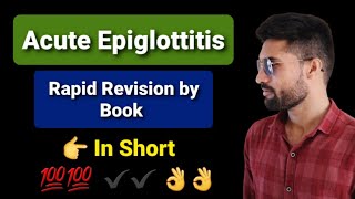 acute epiglottitis lecture ent [upl. by Noiztneb445]