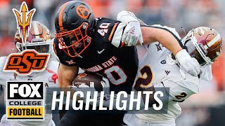 Arizona State Sun Devils vs Oklahoma State Cowboys Highlights  FOX College Football [upl. by Kolnos592]