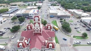 Parker County Courthouse Drone Footage [upl. by Nnov408]