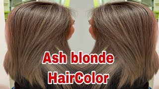 LIGHT ASH BLONDE HAIR COLOR  FOILAYAGE TECHNIQUE  Chading [upl. by Razatlab]