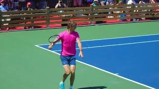 Alexander Zverev Practice  Toronto 2018  Court Level [upl. by Lombard983]