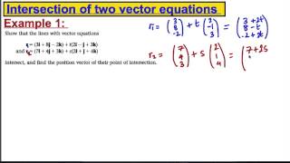 Core 4 Maths ALevel Edexcel  Vectors 8 [upl. by Radmen]