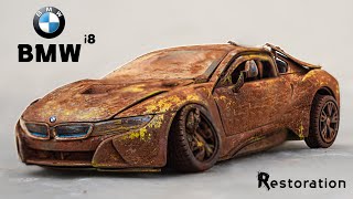 Abandoned BMW i8 Model Car Restoration [upl. by Golanka22]