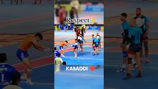 Respect🫂 Kabaddi ❤️ kabaddi kabbadi vivoprokabaddi viralvideo [upl. by Zeni2]