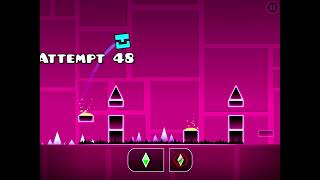 Gameplay of me being destroyed on geometry dash 💠 I suck sorry 😭 [upl. by Eislel]