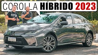 Toyota COROLLA Altis Premium híbrido 2023 A melhor vesão do sedan japones [upl. by Ahsya]