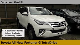 Toyota All New Fortuner G 4x4 TetraDrive Improvement 2018 AN150 review  Indonesia [upl. by Salot]